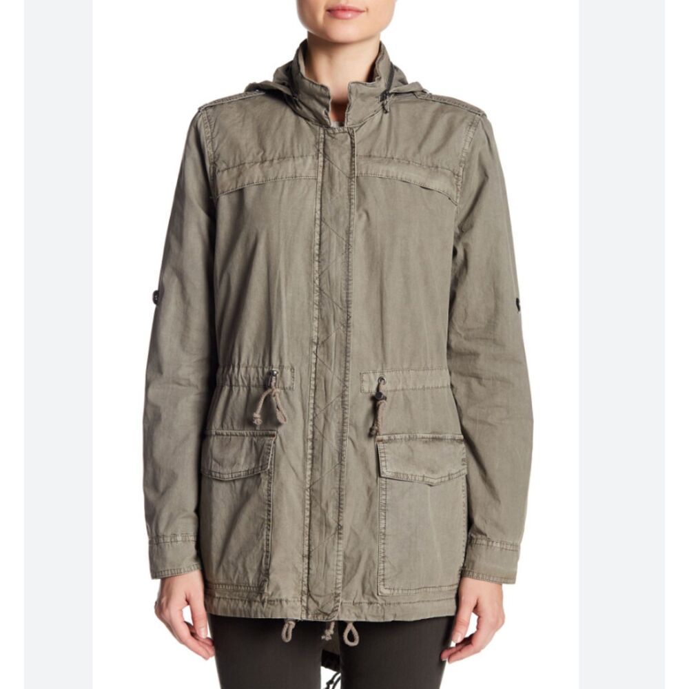 Levi's ~ Lightweight Military Anorak Hooded Utility Jacket Women's M 100% Cotton